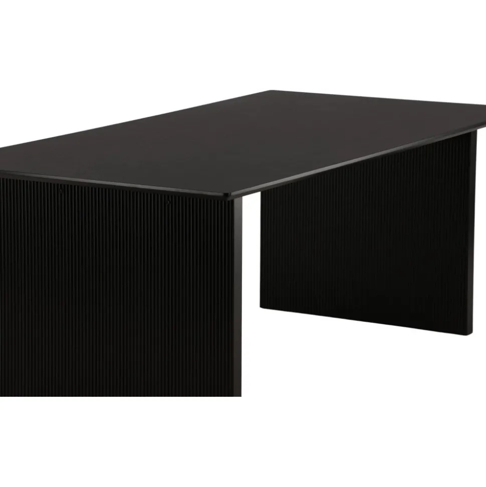 Vail matbord 200 x 100 cm - Svart