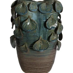 Vas Leaf H25 cm - Grön