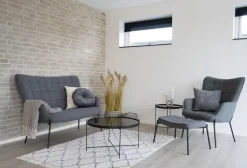 Venezia Soffbord 70 x 70 cm - Stål/glas