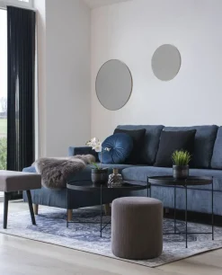 Venezia Soffbord 70 x 70 cm - Stål/glas