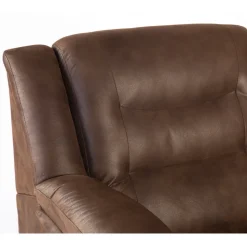 Vera fåtölj i brunt microfiber + Textilrengöring för möbler