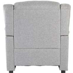 Vera fåtölj i grått tyg + Möbeltassar