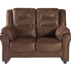 Vera 2-sits soffa i brunt microfiber