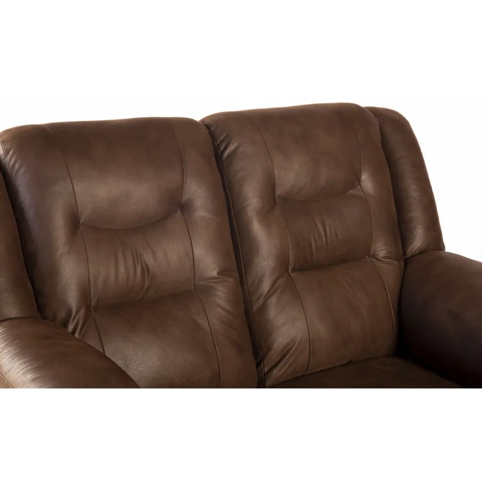 Vera 2-sits soffa i brunt microfiber