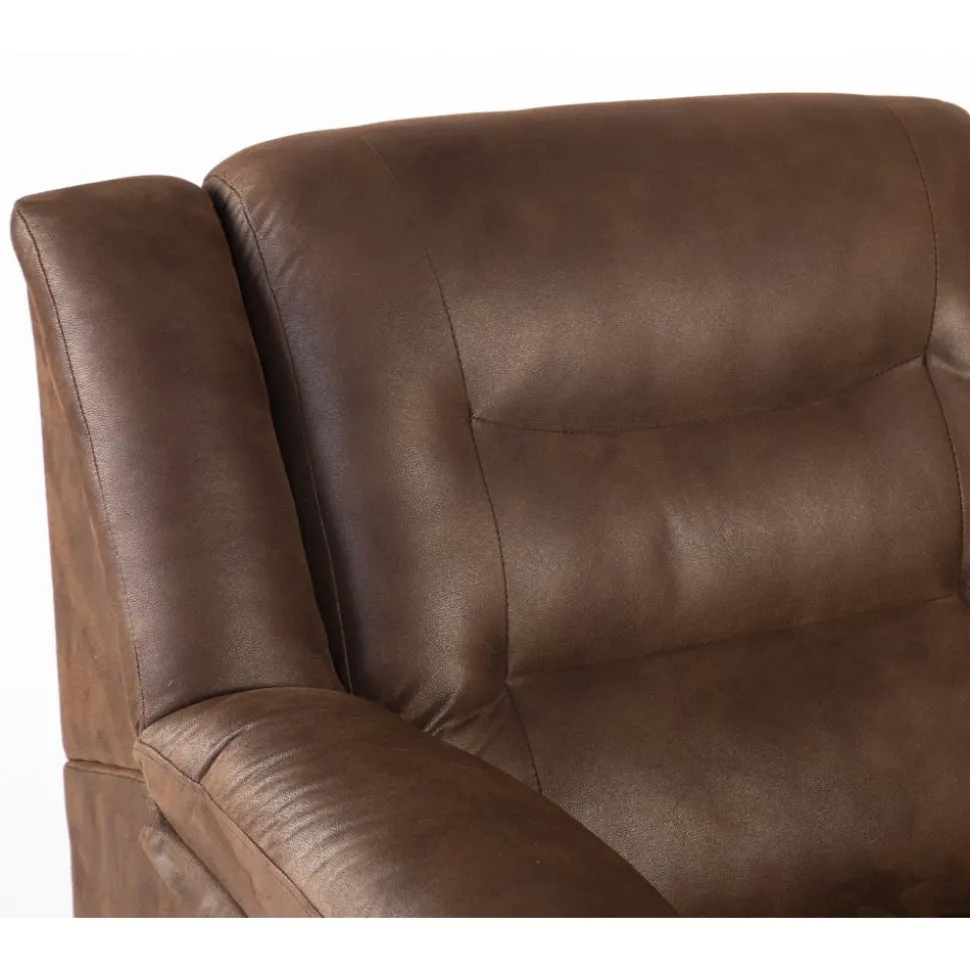 Vera 2-sits soffa i brunt microfiber + Textilrengöring för möbler