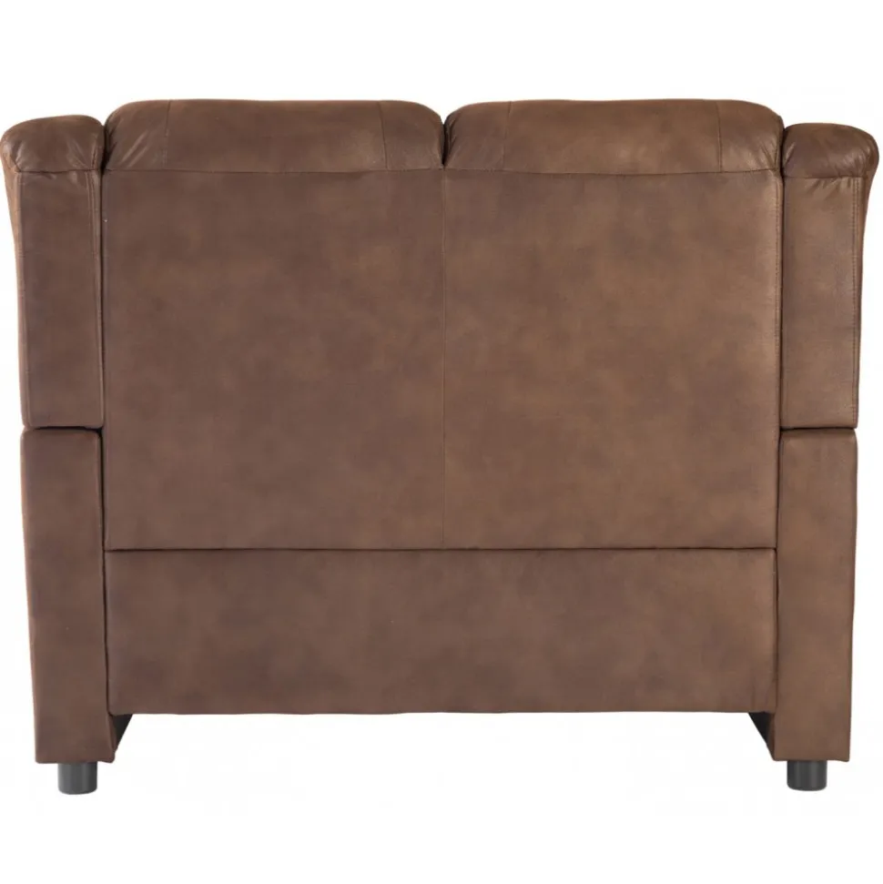 Vera 2-sits soffa i brunt microfiber + Textilrengöring för möbler