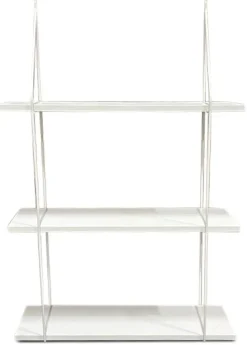 Vera vit vägghylla med tre hyllplan