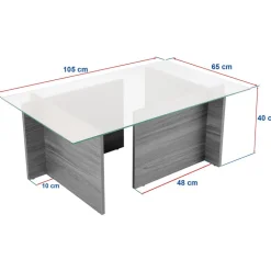 Vetrino soffbord - Grå