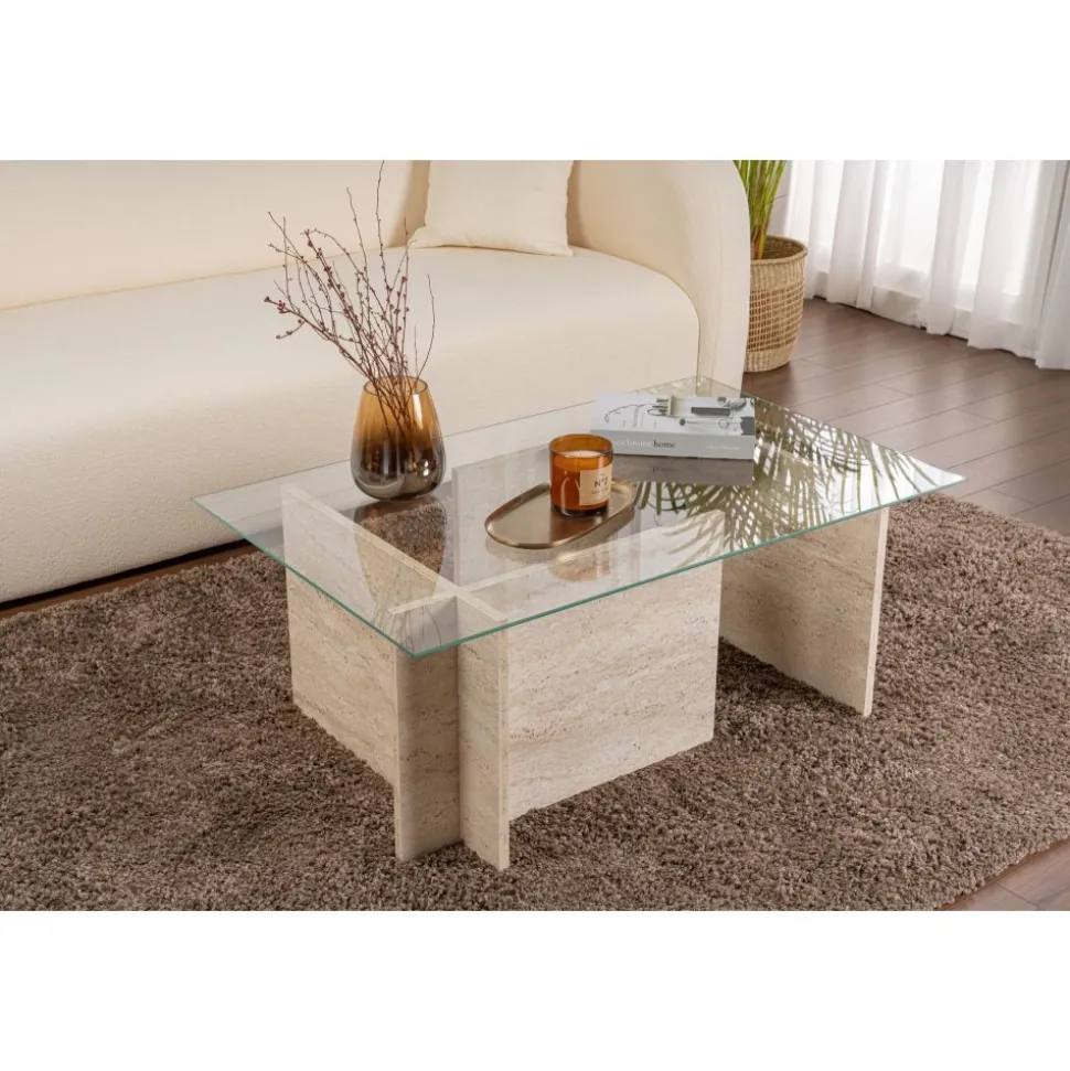 Vetrino soffbord - Travertin