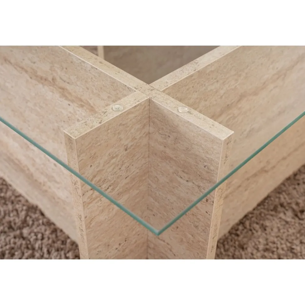 Vetrino soffbord - Travertin