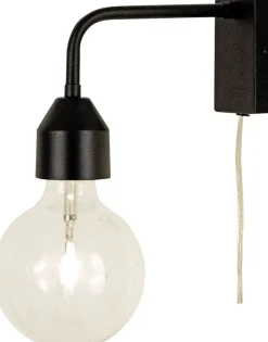 Vägglampa - Svart