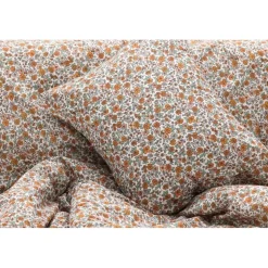 Vicky bäddset 200 x 150 cm - Brun/orange/grön/vit