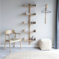 Villa vägghylla Bambu H180 cm