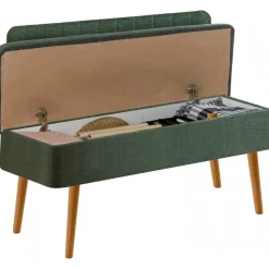 Vina sittbänk med ryggstöd - Furu/grön