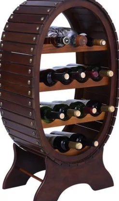 Vinställ för 13 st flaskor - Mahogny + Textilrengöring för möbler