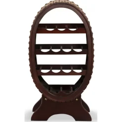 Vinställ för 13 st flaskor - Mahogny