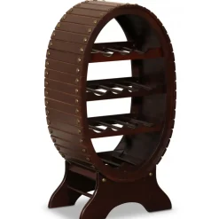 Vinställ för 13 st flaskor - Mahogny