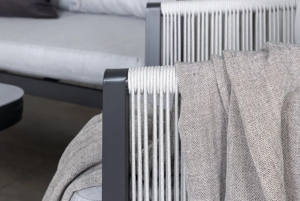 Virya soffgrupp - Svart/Grå + Rengöringsmedel för utemöbler