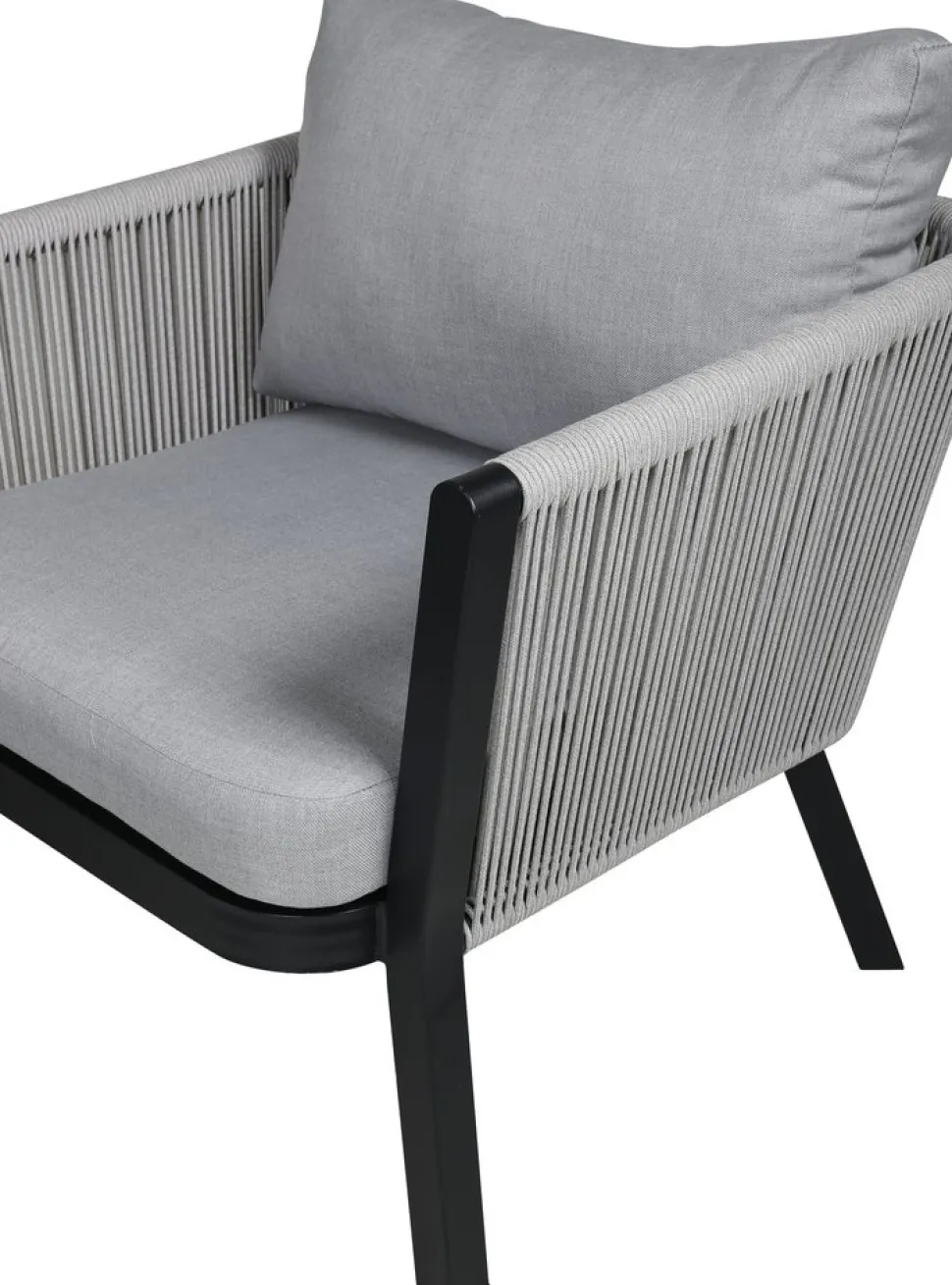 Virya soffgrupp - Svart/Grå + Rengöringsmedel för utemöbler