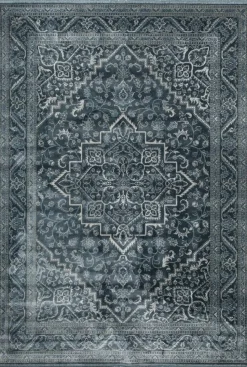 Viskosmatta Casablanca Kashan - Blå