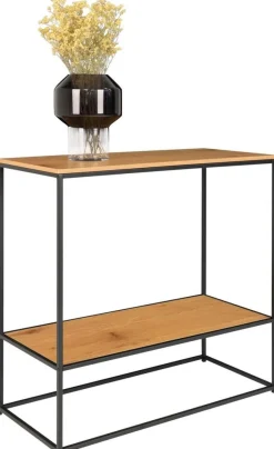 Vita Konsolbord 36 x 80 cm - Svart/ek imitation