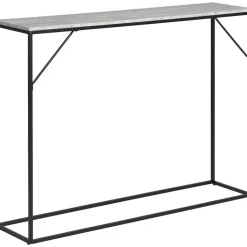 Vita konsolbord 110 x 26 cm - Travertin/svart