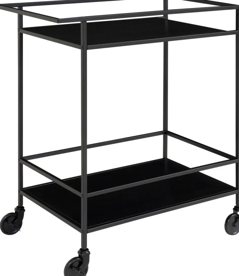 Vita Serveringsvagn 68 x 40 cm - Svart + Textilrengöring för möbler