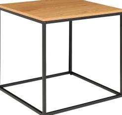 Vita Sidobord 45 x 45 cm - Svart/ek imitation