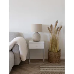 Vita sidobord 40 x 40 cm - Vit