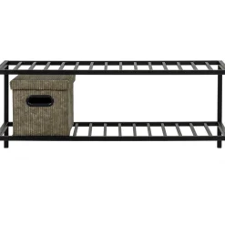 Vita skohylla - Svart