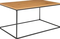 Vita Soffbord 60 x 90 cm - Svart/ek imitation