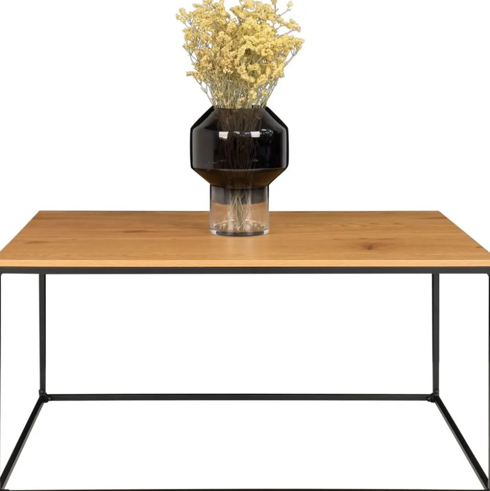 Vita Soffbord 60 x 90 cm - Svart/ek imitation