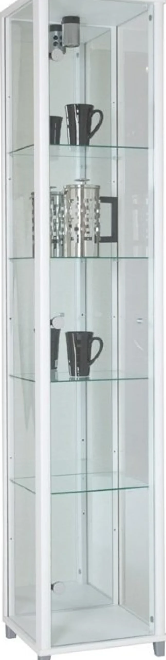 Vitrinskåp Optima 172 x 32 cm - Vit + Möbeltassar