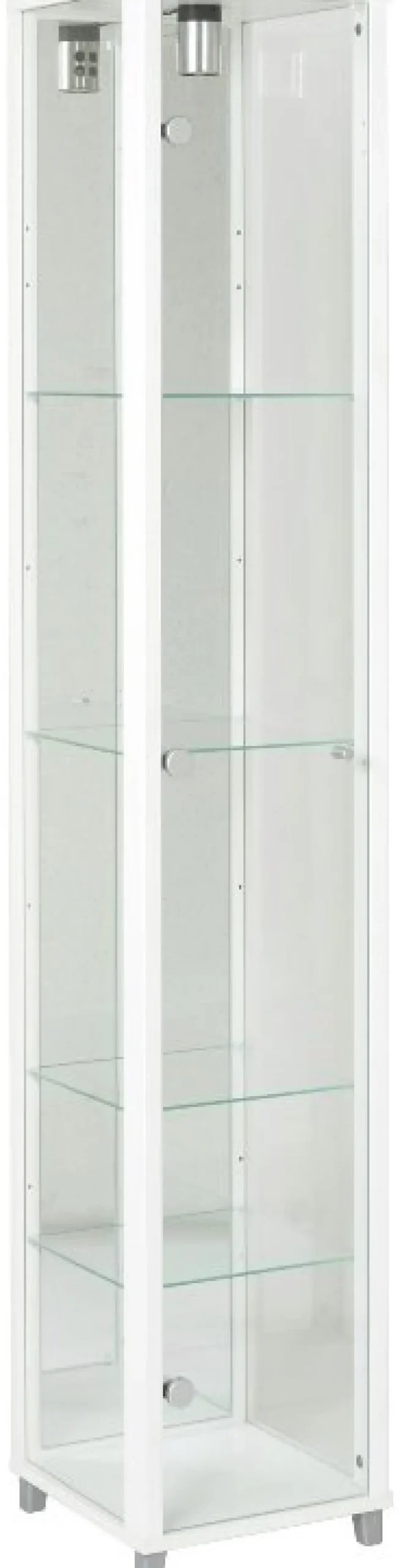 Vitrinskåp Optima 172 x 32 cm - Vit + Möbeltassar