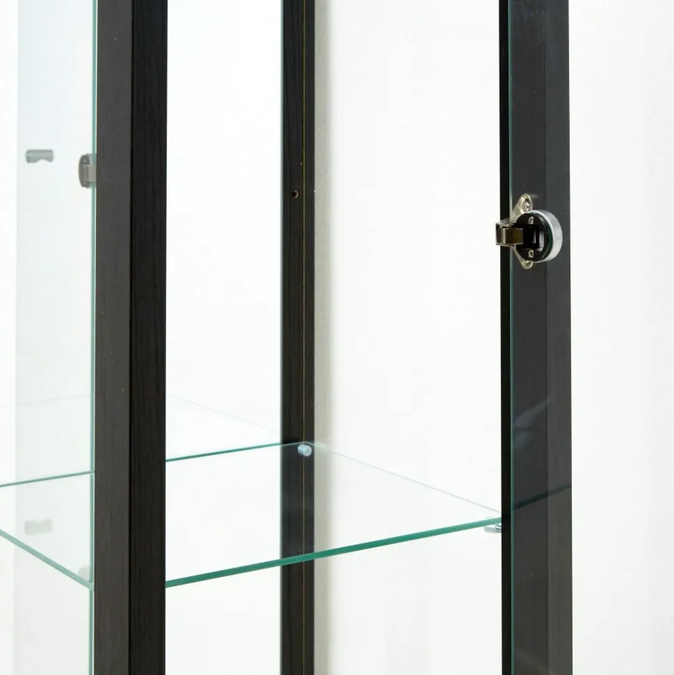 Vitrinskåp Optima enkel - Svart