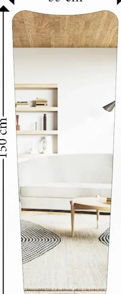 Vitros spegel - Svart