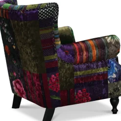 Vivaldi fåtölj - Flerfärgat tyg
