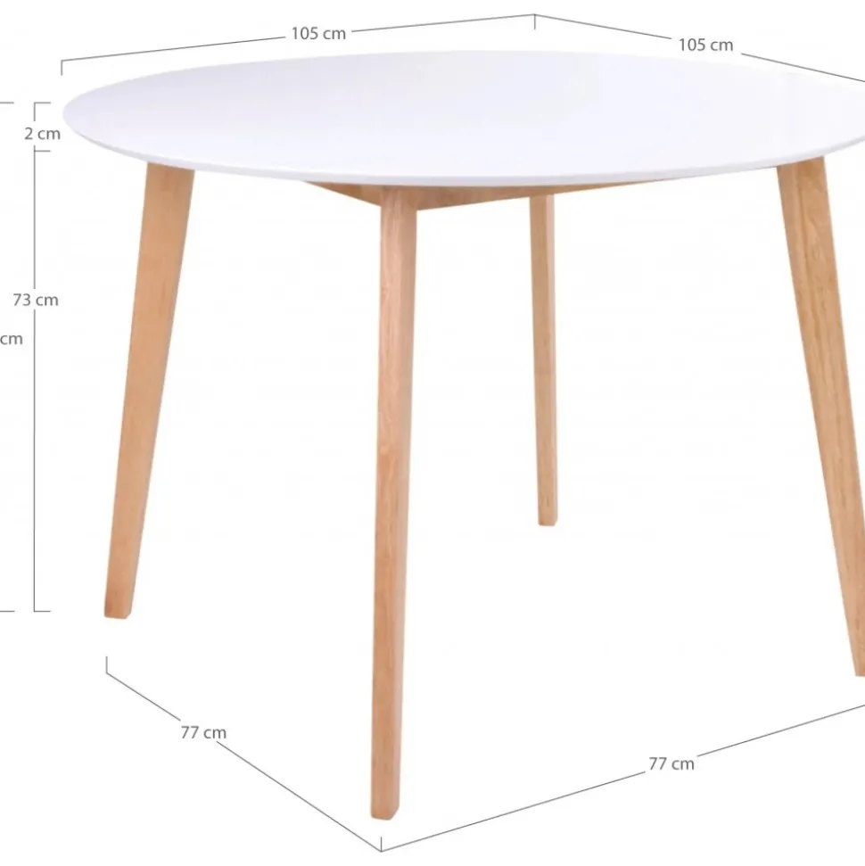 Vojens matgrupp - Brun/vit + 3.00 x Möbeltassar