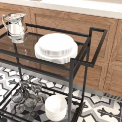 Vortex serveringsvagn - Svart