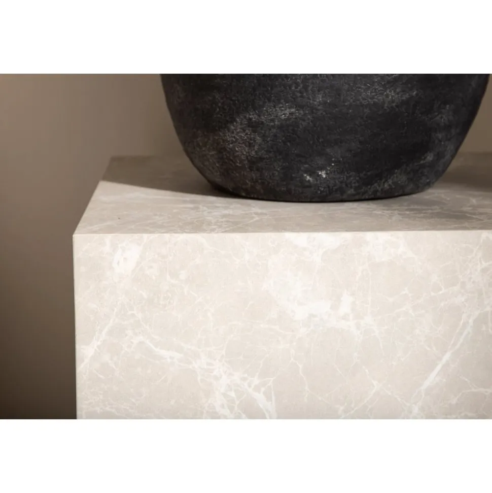 York High soffbord 40 x 40 cm - Beige + Textilrengöring för möbler