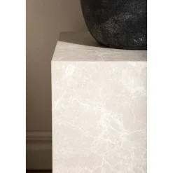 York High soffbord 40 x 40 cm - Beige + Textilrengöring för möbler