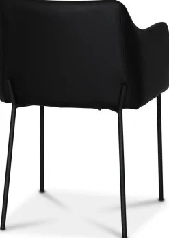 York Karmstol i svart PU