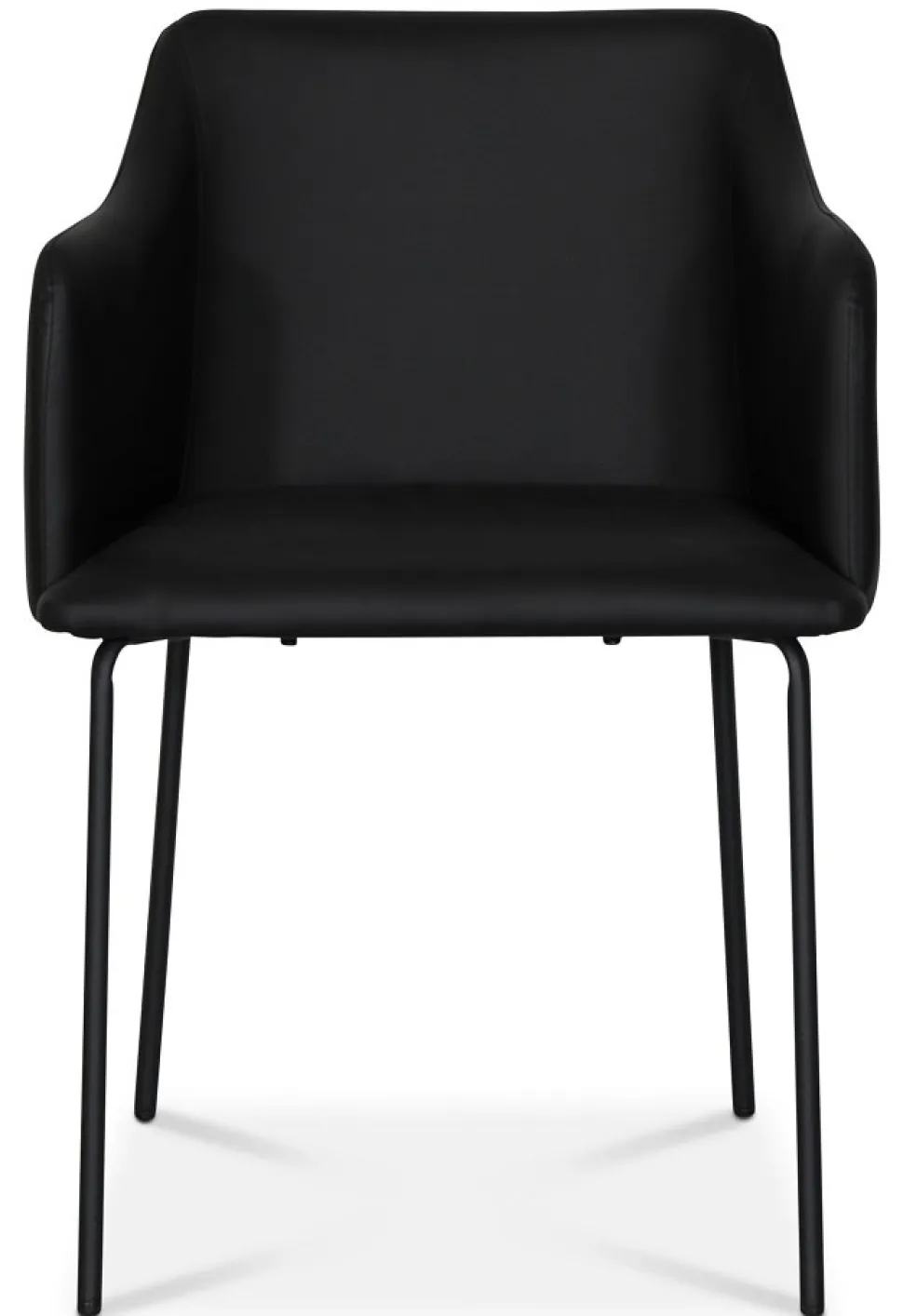 York Karmstol i svart PU + Möbeltassar