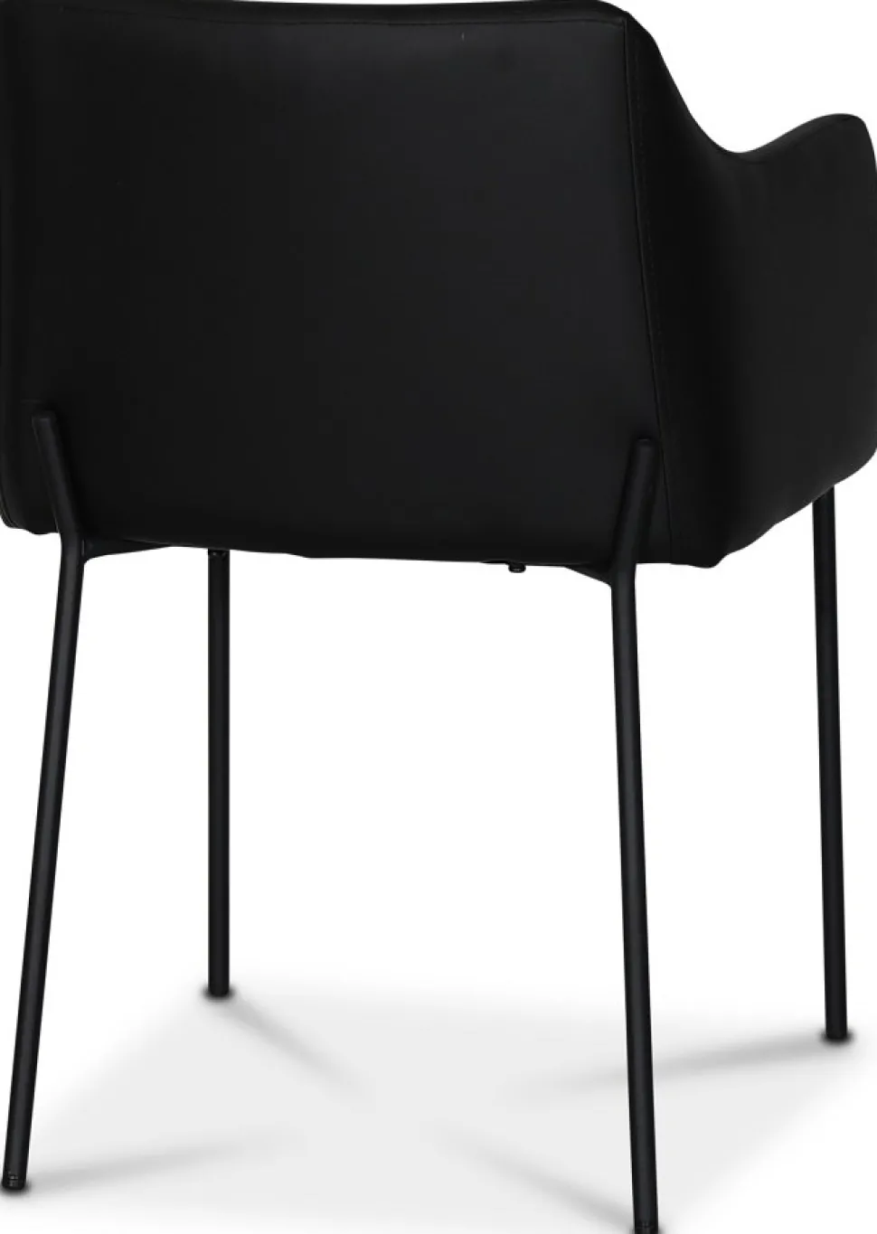 York Karmstol i svart PU + Möbeltassar