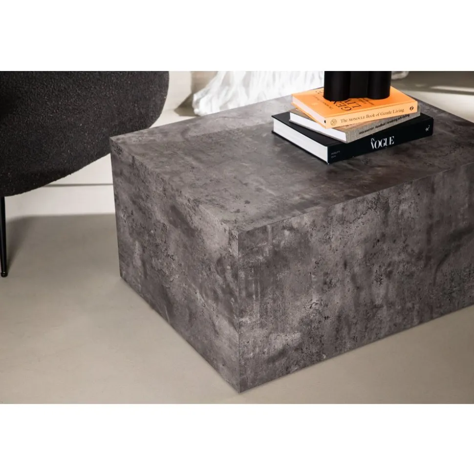 York Low soffbord 80 x 60 cm - Mörkgrå