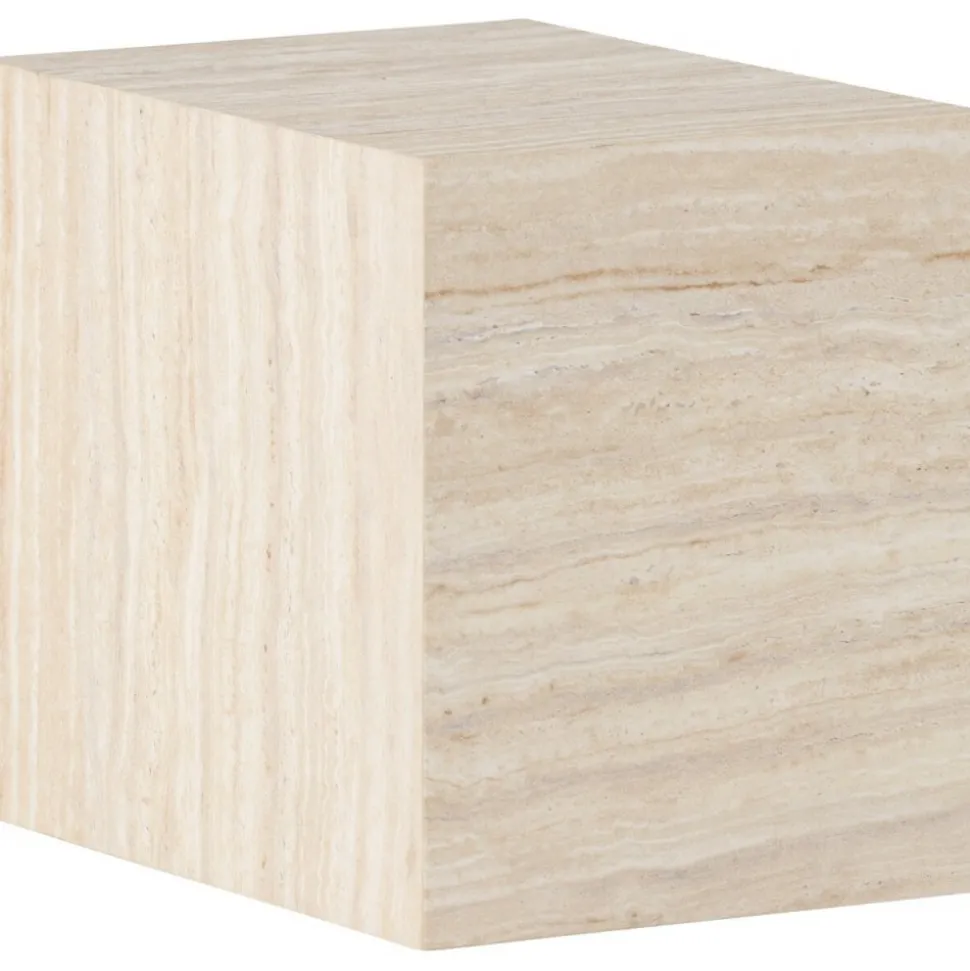 York sidobord 35 x 25 cm - Travertin-look