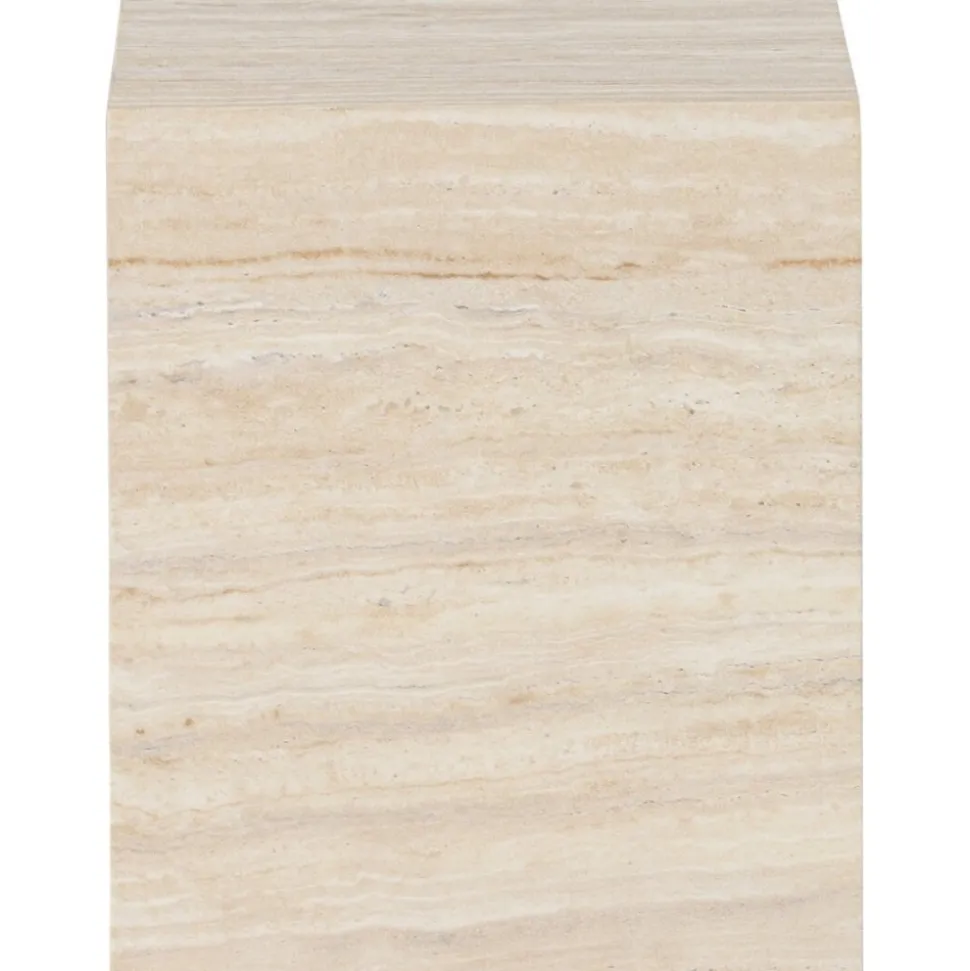 York sidobord 35 x 25 cm - Travertin-look