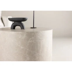 York soffbord Ø80 cm - Beige