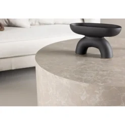 York soffbord Ø80 cm - Beige