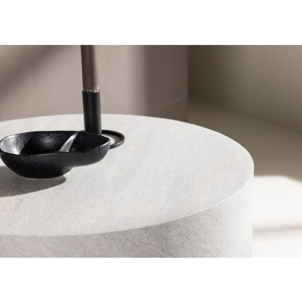 York soffbord Ø50 cm - Betongeffekt